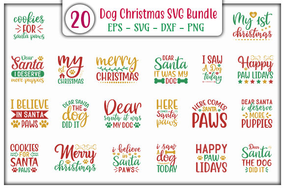 Dog Christmas Design Bundle